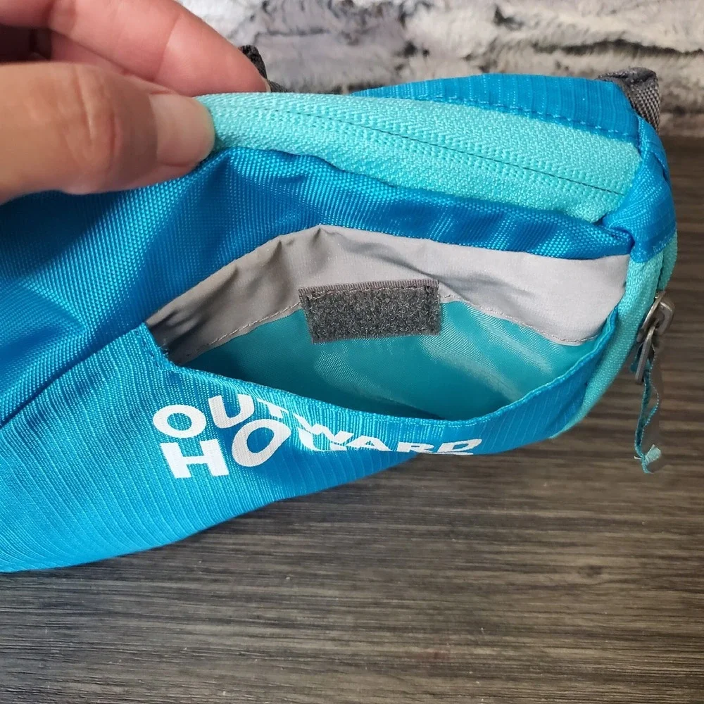 Outward Hound‎ Blue Hiking Zipped Dog Travel Backpack Saddlebag Carrier sz M